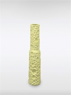 Petek Sarı Seramik Vazo-41 cm